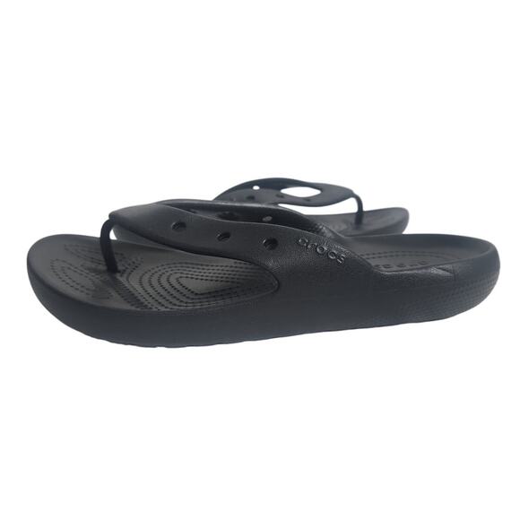 Crocs Classic Flip Flop Men's size 7 / Women 9 Black - Picture 2 of 7